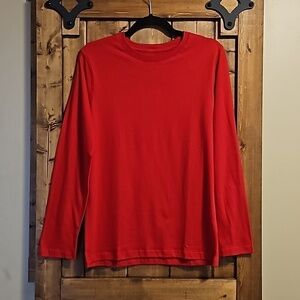 French Toast Red Cotton Long Sleeve TShirt Boys XL NWT